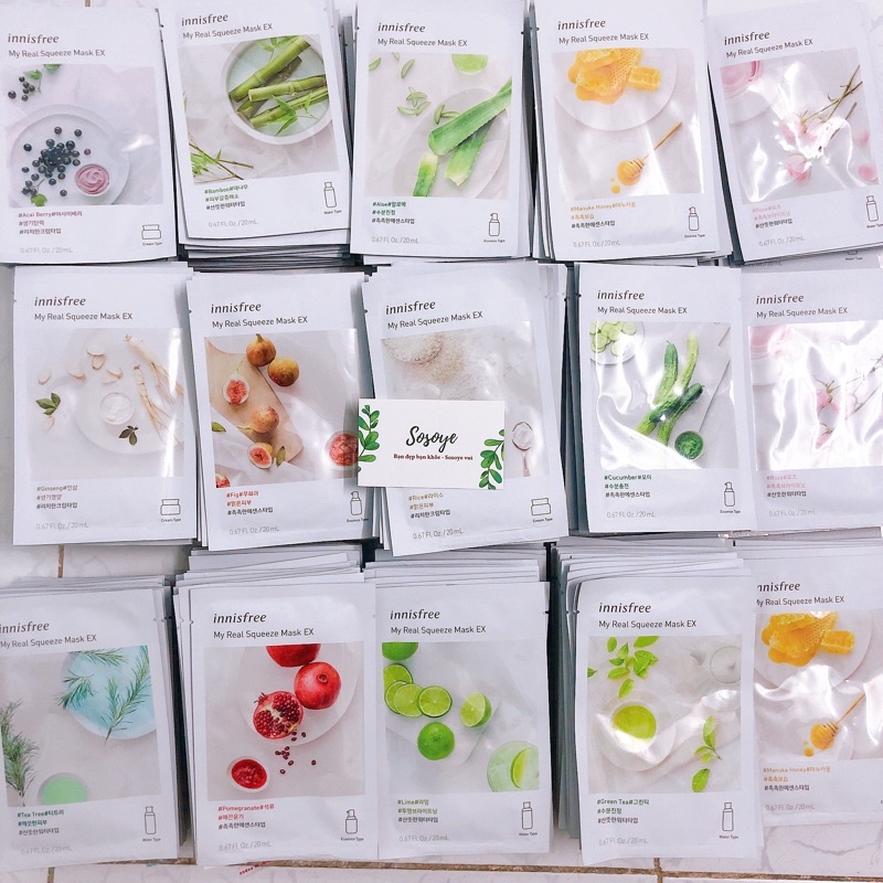 Mặt Nạ Dưỡng Da Innisfree My Real Squeeze EX Hàn Quốc | BigBuy360 - bigbuy360.vn
