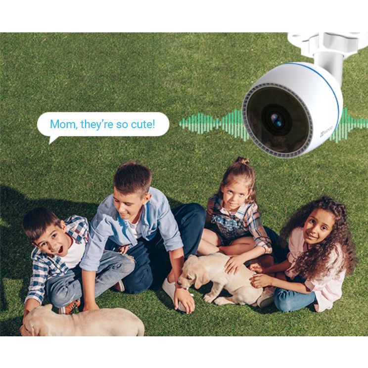 Camera Wifi Không Dây IP EZVIZ C3TN 3MP  OUT PRO - Camera ngoài trời, màu đêm, đàm thoại 2 chiều, đèn và còi