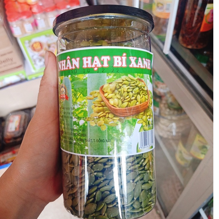 Hạt bí xanh tách vỏ sấy chín 500gr loại 1, thơm ngon, an toàn VSTP