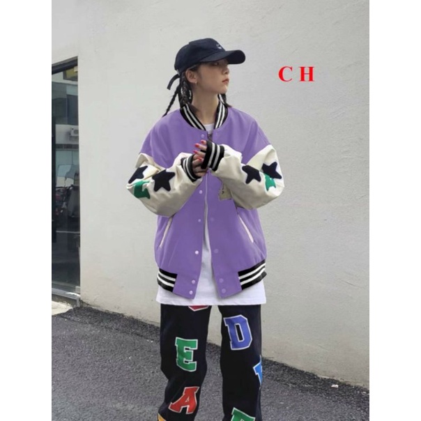 Áo Bomber NSAO chất nỉ ngoại dày mịn ko xùThời trang thu đôngJacket Unisex giữ nhiệt
