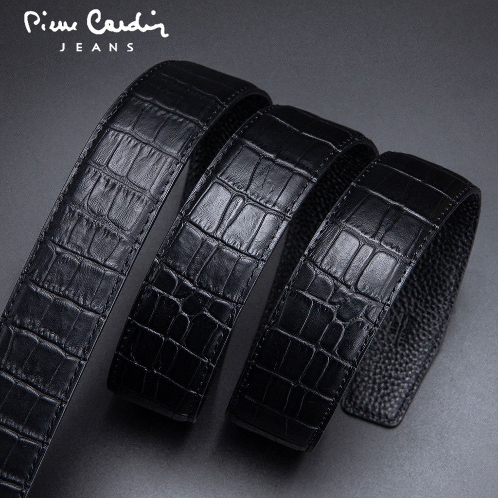 Dây nịt Nam Pierre Cardin chính hãng chữ G vân cá sấu J0A826Z-281127A Da thật Khóa tự động thắt lưng Nam cao cấp