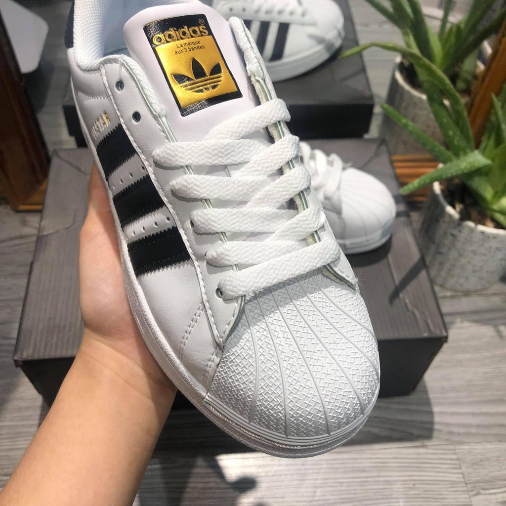 Giày Thể Thao Superstar Mũi Sò Tem Vàng hàng cao cấp full box bill - Hoàng Kim