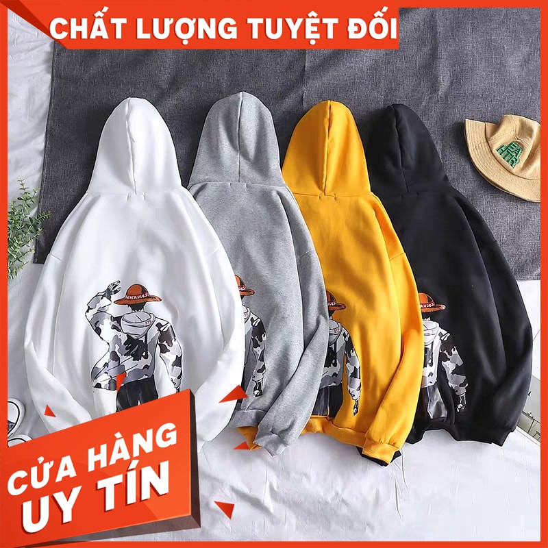 [SIÊU RẺ] Áo nỉ Hoodie luffy đủ màu (unisex nam nữ đều mặc được)