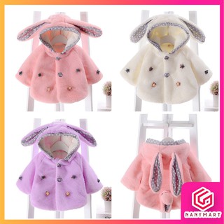 Áo Khoác Lông Tai Cừu Bé Gái (Mã 06)