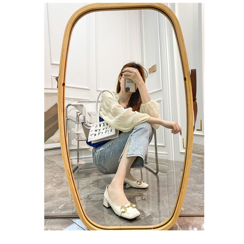 Giày cao gót đính khuy 4p mẫu mới