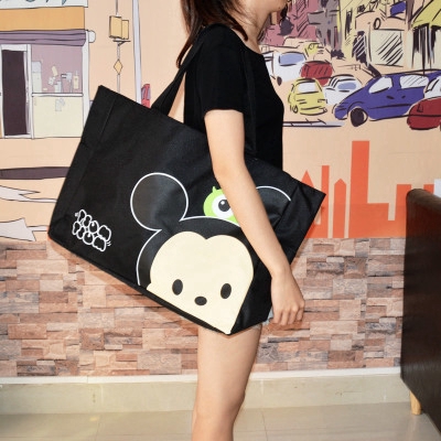 Túi Xách Cỡ Lớn Bằng Vải canvas Chống Thấm Nước Họa Tiết Hoạt Hình Mickey KN3304