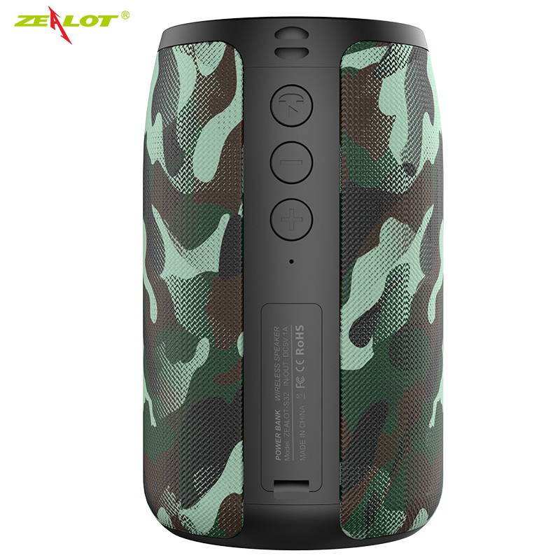 Zealot S32 Bluetooth Speaker Fm Radio Support TF Card USB