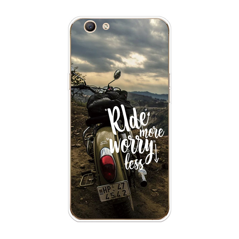 1Ốp lưng TPU mềm Oppo A71 A73 A77 A83 A1 F5 phong cảnh hoa văn | BigBuy360 - bigbuy360.vn