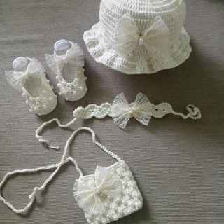 Combo 3 món len, sợi HandMade cho bé