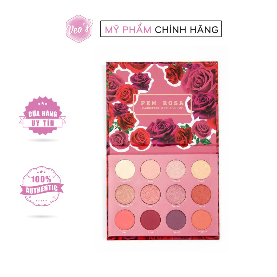 Bảng mắt Colourpop x Karruche Fem Rosa eyeshadow palette