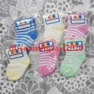 Vớ cho bé-Set 1 đôi vớ sọc len sơ sinh cho bé 0-6 tháng