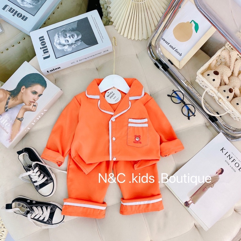Bộ pijama thô đũi cực kute cho bé trai bé gái - BPTD