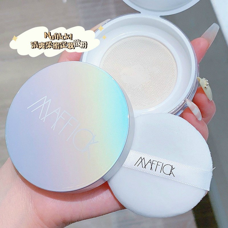 Phấn phủ dạng bột kiềm dầu Maffick che khuyết điểm lâu trôi không thấm nước mồ hôi hiệu quả