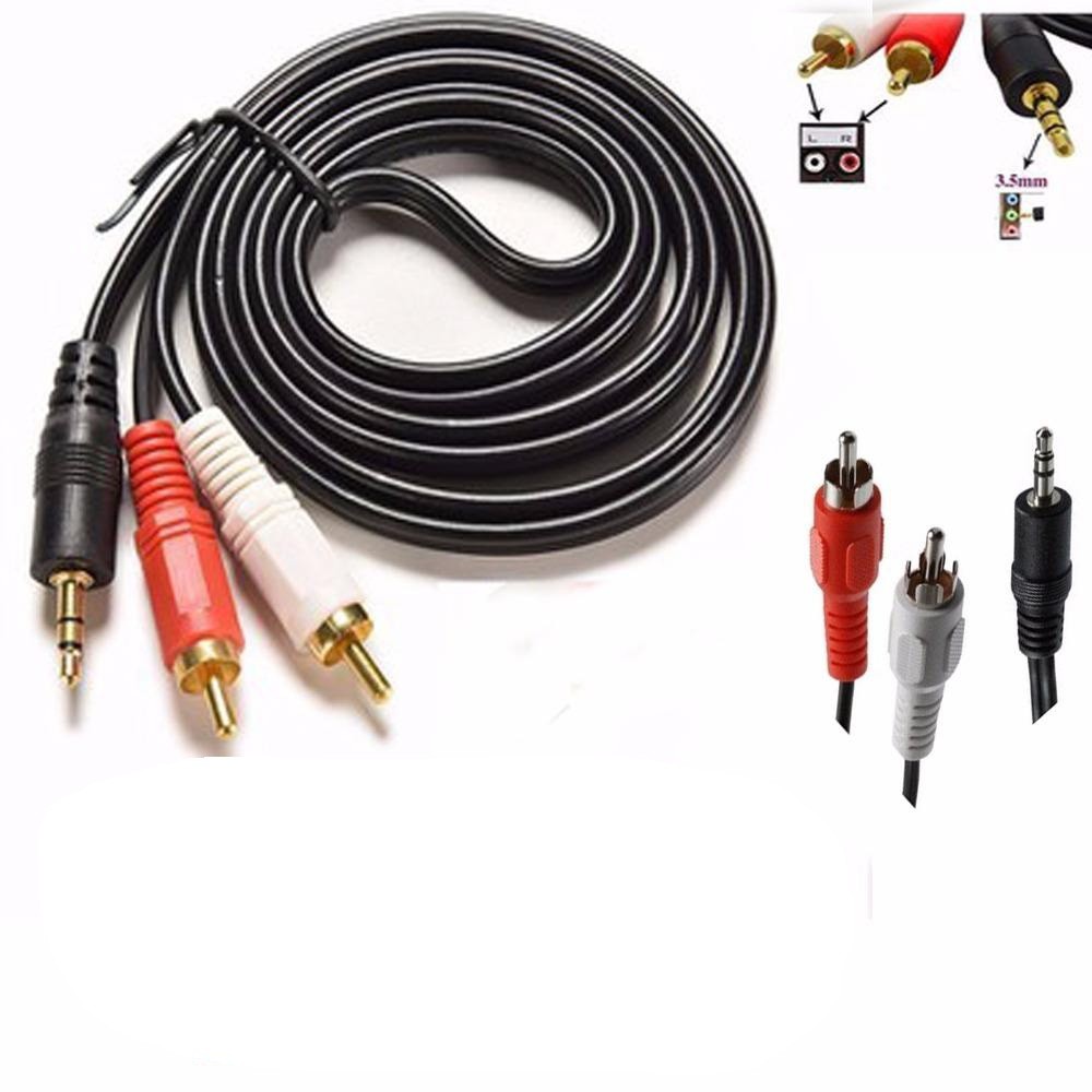 Combo 2 Cáp AV 3.5 Ra 2 Đầu Bông Sen 1.5M
