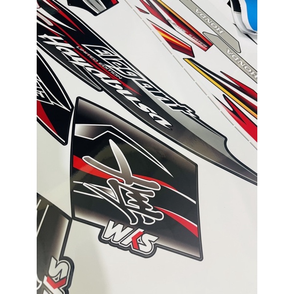 Tem rời Elegant Hayabusa đỏ đen