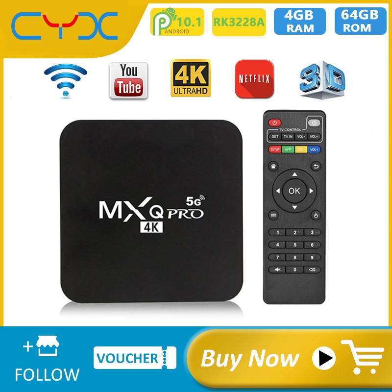 Tv Box hệ điều hành Android 10.1 Os Kd Rk3228A 4k 5ghz Wifi Bốn Lõi Và Phụ Kiện