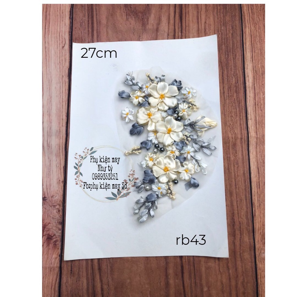 [Ảnh thật] [Có sẵn] khóm 4 hoa lan ruy băng kết xinh xắn 27cm