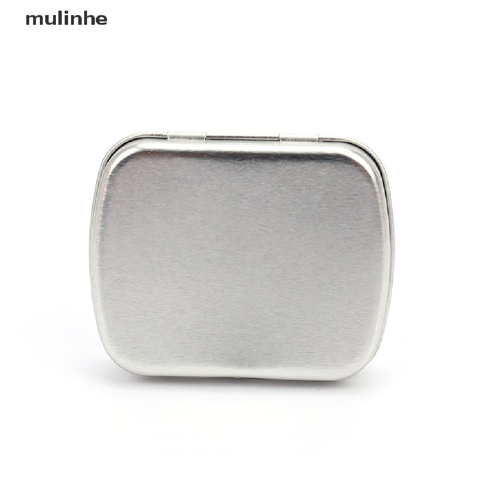 Hộp Đựng Chìa Khóa Sinh Tồn Bằng Kim Loại Nắp Lật Màu Đen / Bạc Kích Thước Nhỏ Tiện Dụng