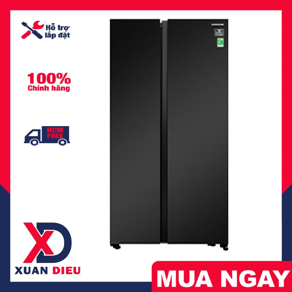 Tủ lạnh Samsung Inverter 647 lít RS62R5001B4/SV - giao hàng miễn phí HCM