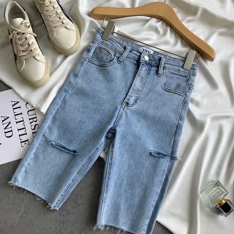 Quần Short Jean Nữ Lưng Cao Dáng Ôm Hàng Mới