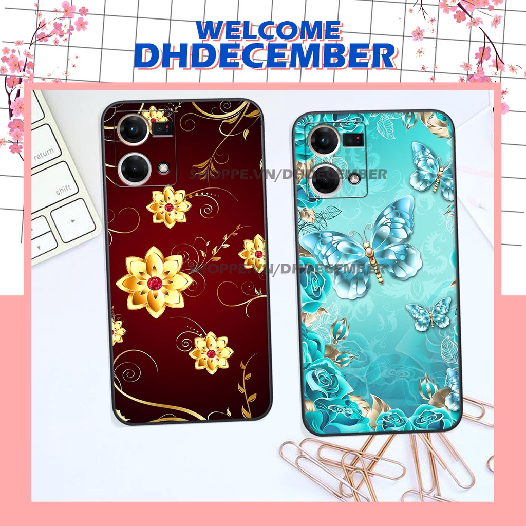 Ốp lưng Oppo RENO 7 4G - ỐP BẢO VỆ CAMERA in hình hoa xinh xắn, hiện đại , thời trang ,phong cách