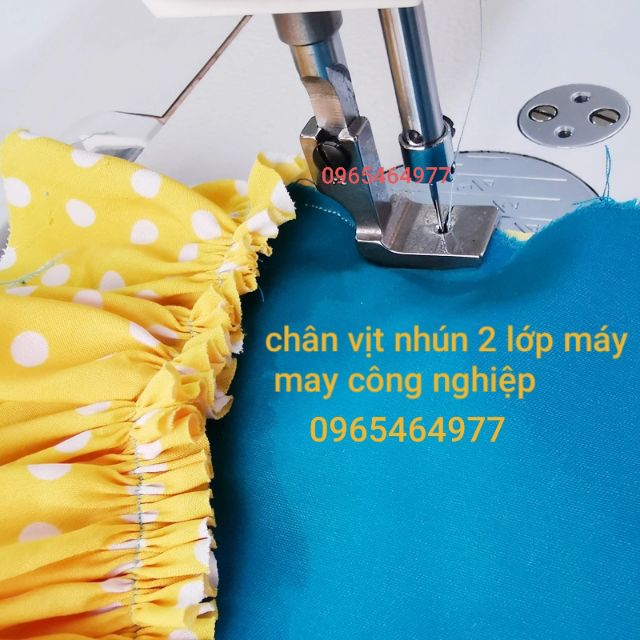 Chân vịt nhún bèo 2 lớp máy may công nghiệp 1kim