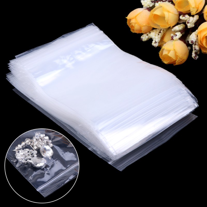 Set 100 Túi Zip Nhựa Trong Suốt 7cm X 10cm