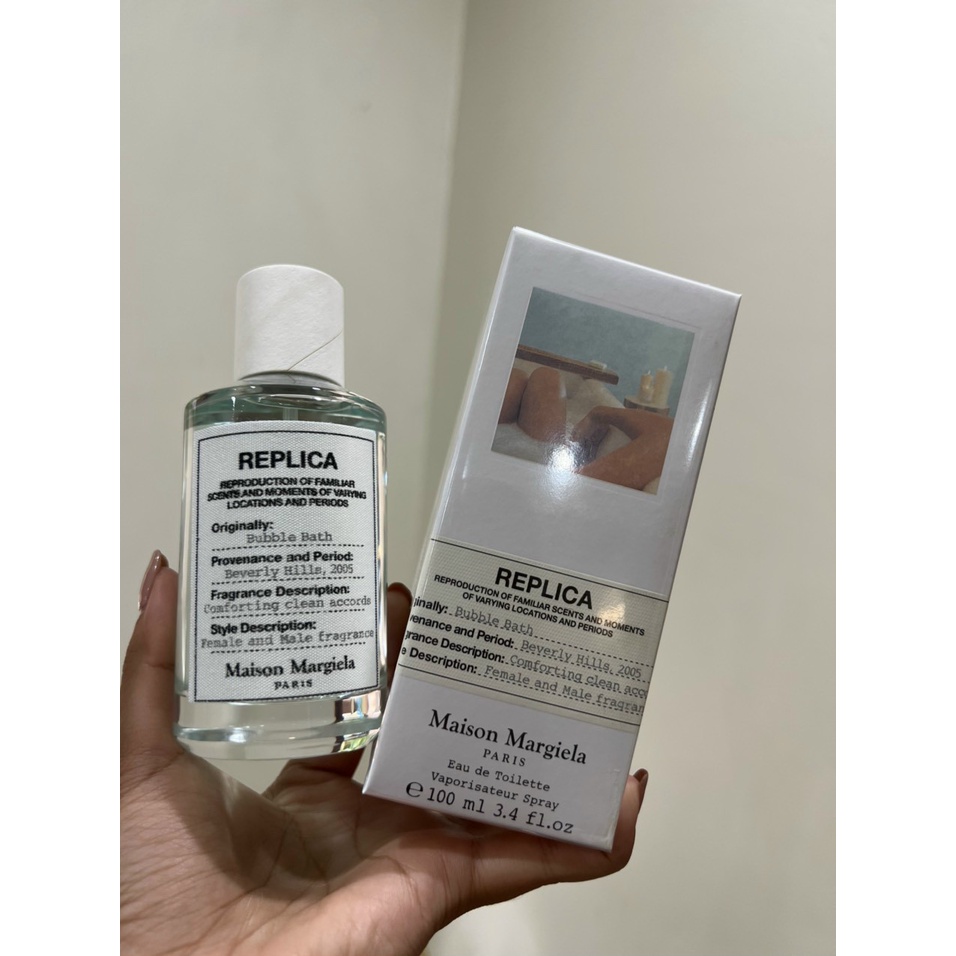 Nước ho Margiela Replica Bubble Bath 100ml cho nữ nhẹ nhàng, Tinh tế - supe