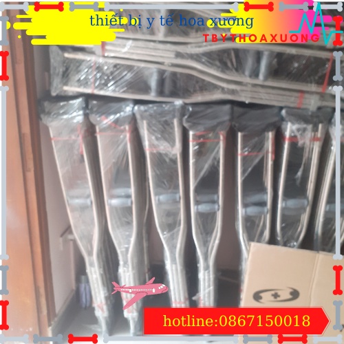Nạng Chống Nách Bằng Inox Việt Nam - 1 Chiếc