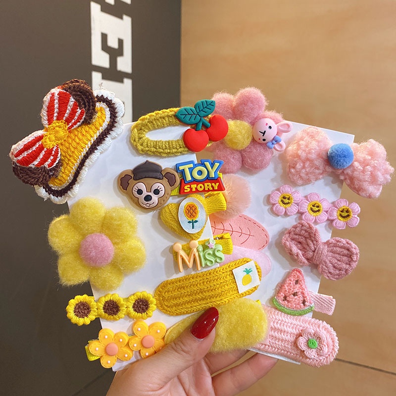 Set 10 Kẹp Tóc Kiểu Dáng Công Chúa Dễ Thương Cho Bé Gái