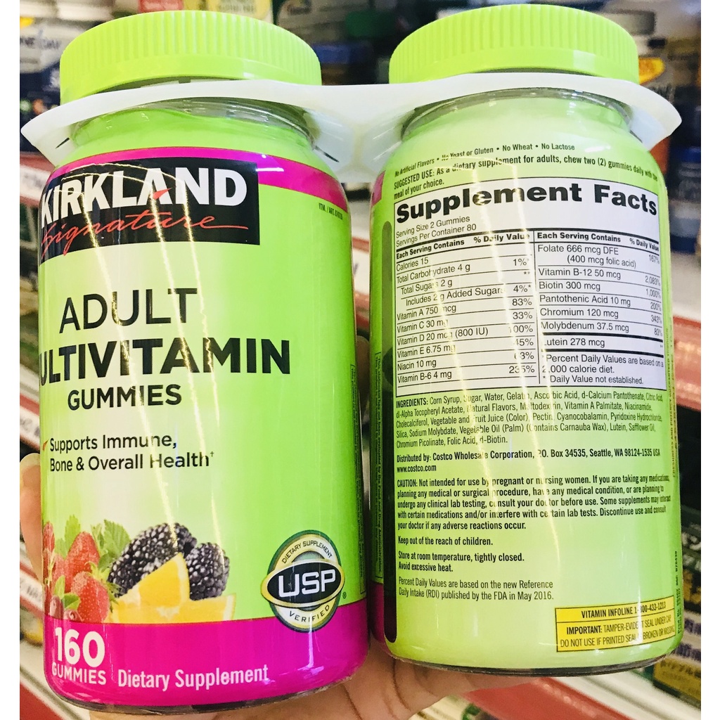 Kẹo dẻo bổ sung Vitamin -ADULT MULTIVITAMIN GUMMIES