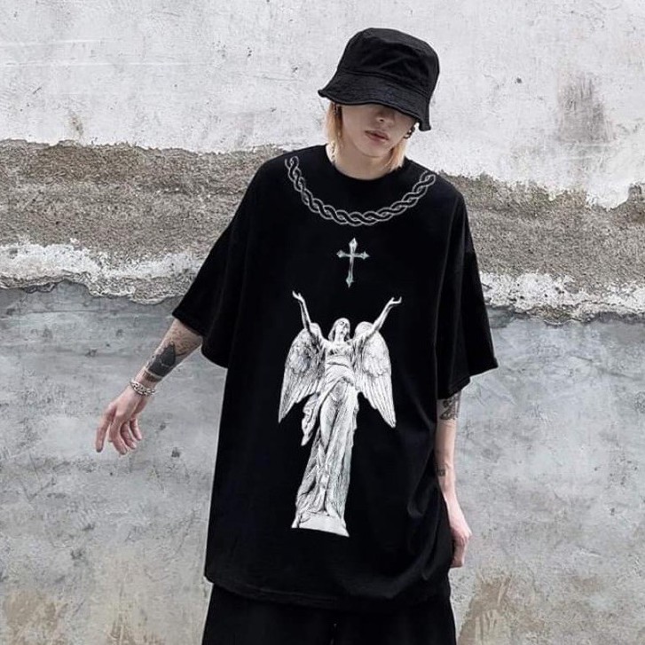Áo phông mikenko 👑 áo thun nam nữ 👑 HOTTREND 2021 M3 hình in thiên thần sắc nét, chất vải thoáng mát mặc cực thích | BigBuy360 - bigbuy360.vn