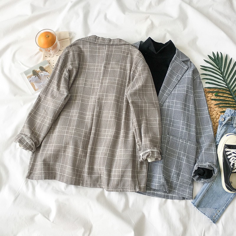 Áo blazers kẻ, áo khoác kẻ ulzzang, phong cách Hàn Quốc, mẫu mới nhất | BigBuy360 - bigbuy360.vn