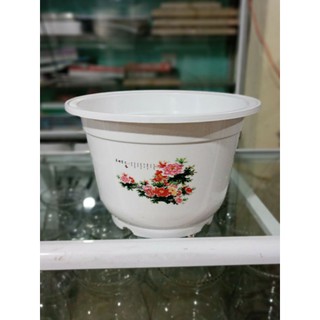 Chậu nhựa hoa văn siêu xinh phi 24cm cao 16cm