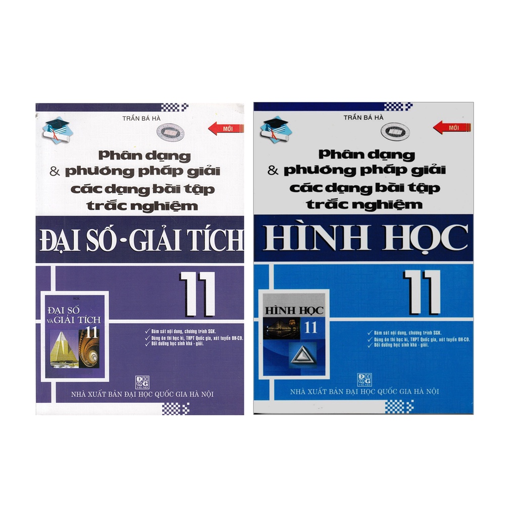 Sách - Combo Phân Dạng Và Phương Pháp Giải Các Dạng bài tập Trắc Nghiệm Đại số - Giải tích và Hình học 11 (2 cuốn)