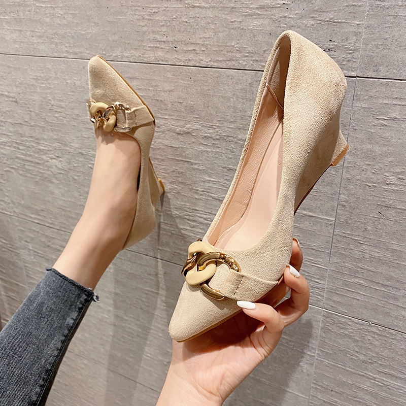 Giày đế xuồng mũi nhọn gót cao 5cm và 8cm đủ size 33/40   210222