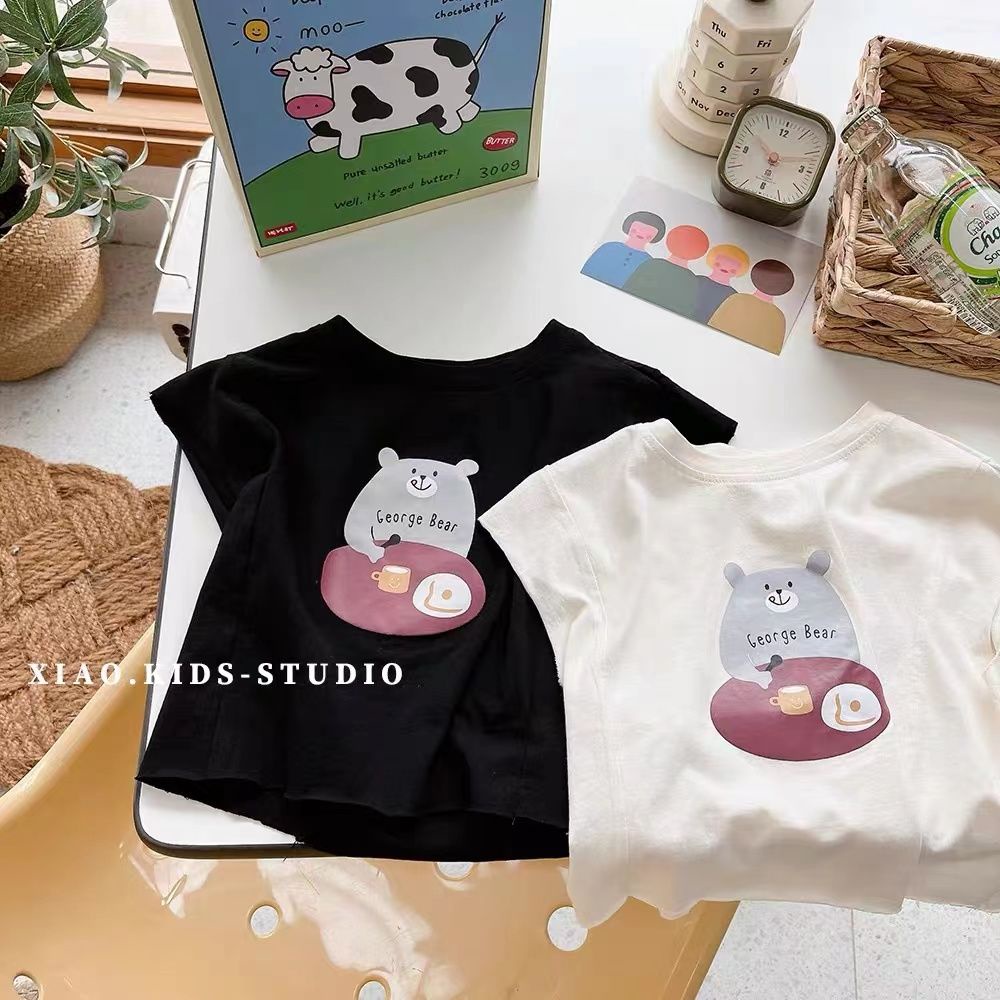 Áo Sát Nách Cotton In Họa Tiết Hoạt Hình Vui Nhộn Thoải Mái Thời Trang Mùa Hè Cho Bé Trai 0506
