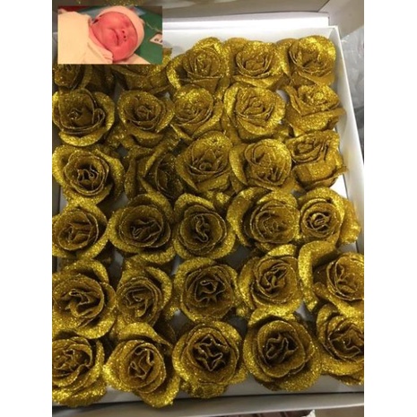 Sỉ đầu bông hoa nhũ 10-50 bông siêu  đẹp