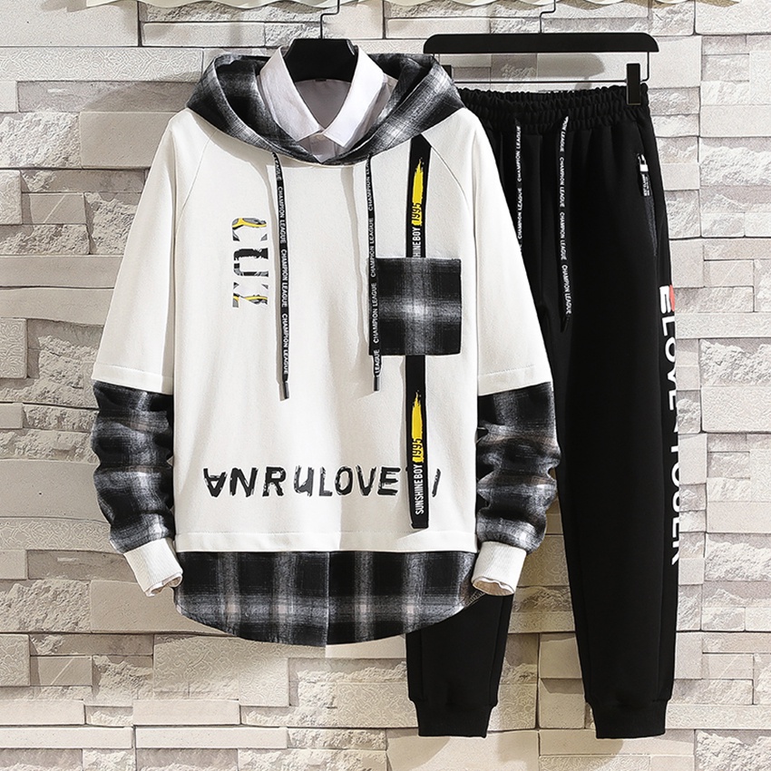 Bộ Quần Áo Nỉ Nam Thu Đông Áo Hoodies CUZ Mũ Trùm Đầu Kết Hợp Quần Jogger Bo Gấu ZENKODLMEN SET NAM 90000123C