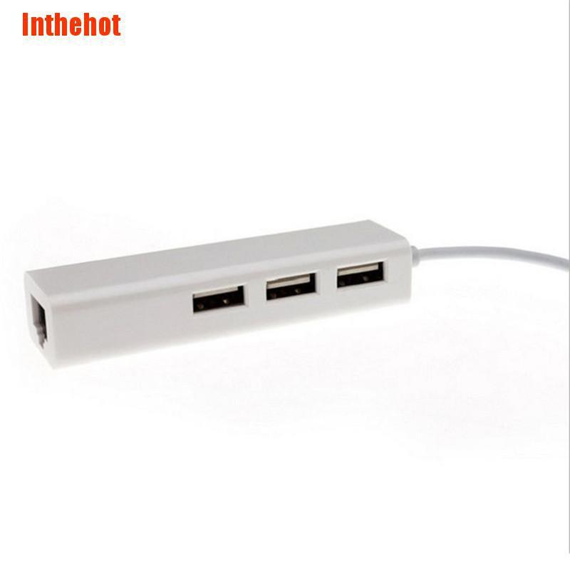 Bộ chuyển đổi 3 cổng USB 2.0 sang Lan/Rj45 Ethernet tiện lợi | WebRaoVat - webraovat.net.vn