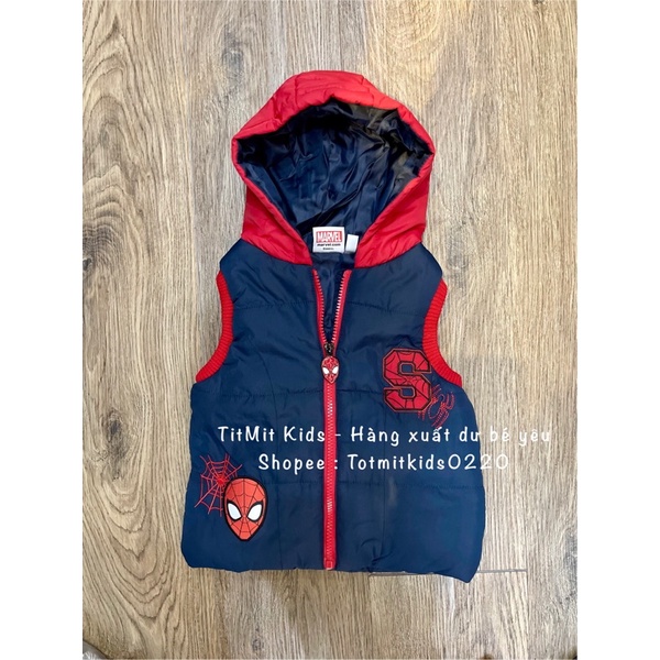 Áo gile phao spiderman 2-10y