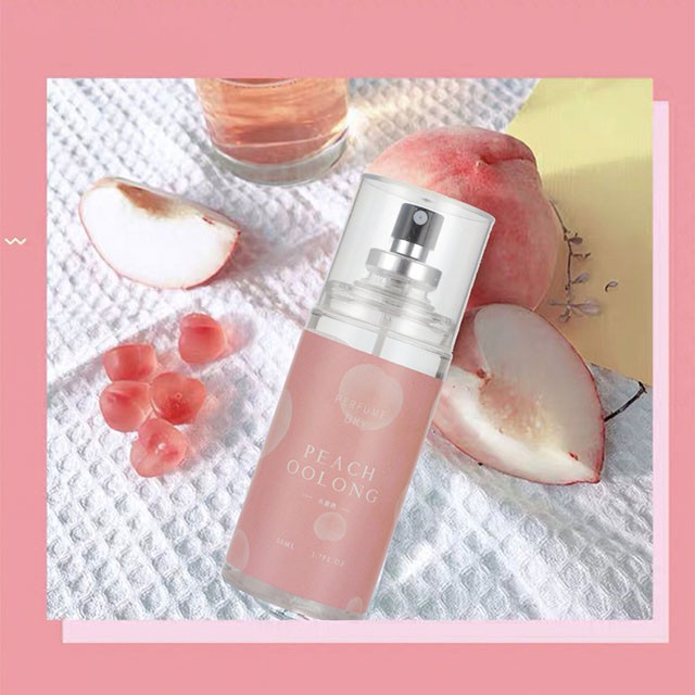 Nước Hoa Xịt Thơm Body Mist Peach OOlong 80ml Khử Mùi Quần Áo Perfume DKY