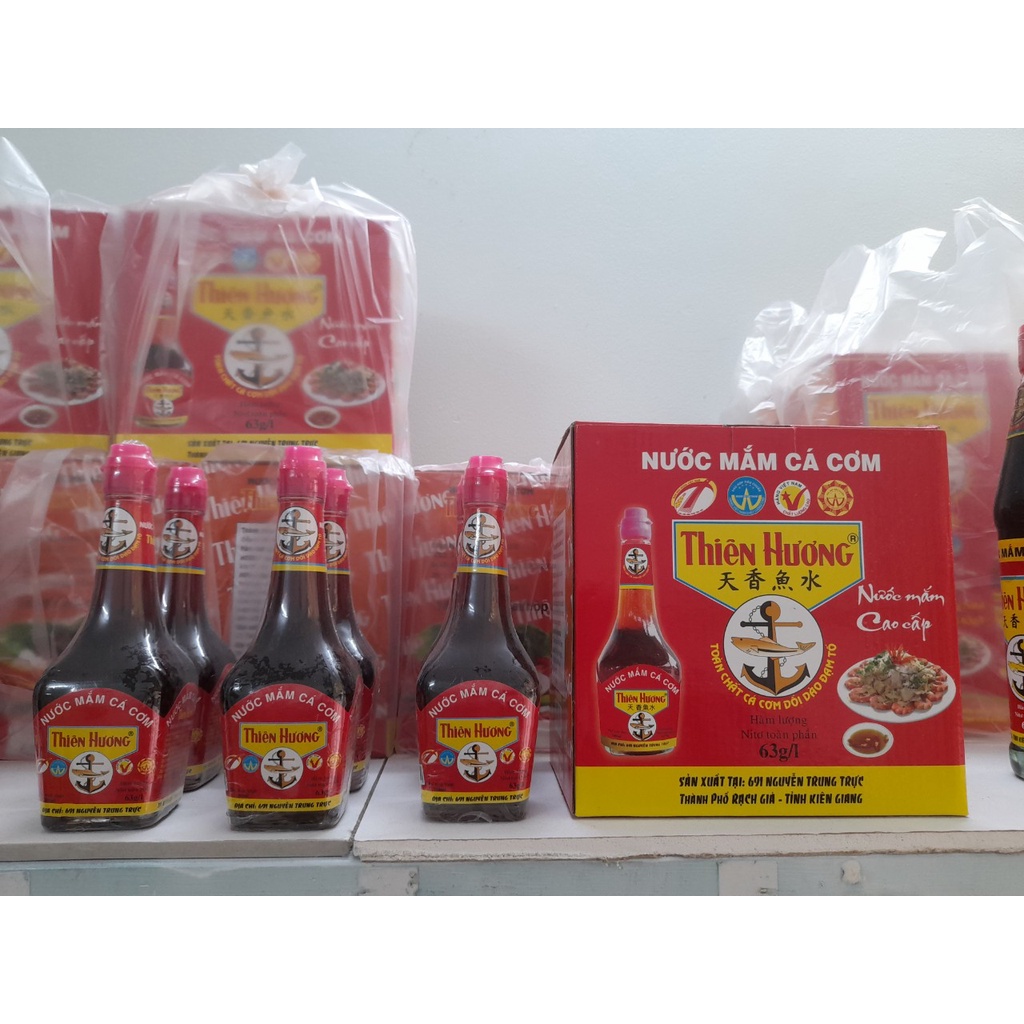 Nước mắm Thiên Hương 63 độ hộp 6 chai