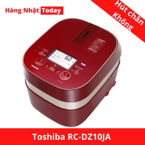 Nồi cơm điện Toshiba RC-DZ10JA (bản du lịch, điện áp 220V), Made in Japan