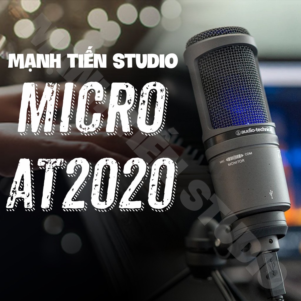 [Mã 154ELSALE2 giảm 7% đơn 300K] Audio technica Micro thu âm Micro AT2020 Hàng mới 100% ( AT 2020 )