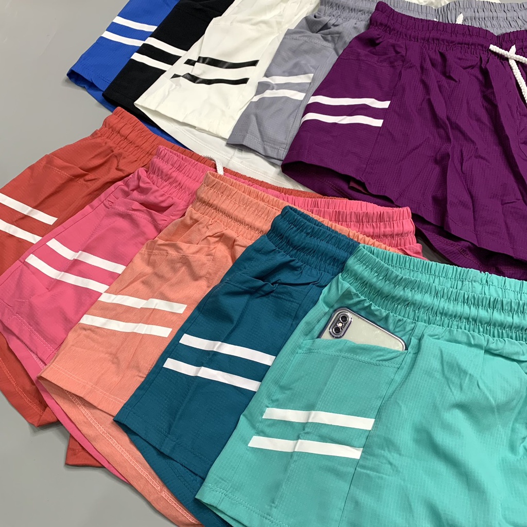 Quần Short 2 Lớp Thể Thao Tập Gym ADS Chất Dù Nhẹ Mát