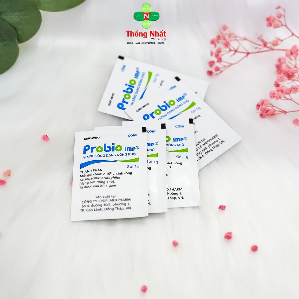 Men tiêu hóa giảm đầy hơi, đau bụng, tăng cường hệ vi sinh ruột Probio IMP Hộp 14 Gói