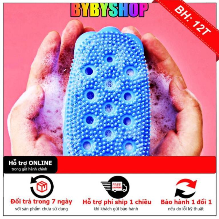 [SHOP MỚI - GIÁ SỐC] [SIÊU SALE] Bông Tắm silicon Tạo Bọt ( màu ngẫu nhiên ) - Miếng Trà Người Tiện Ích