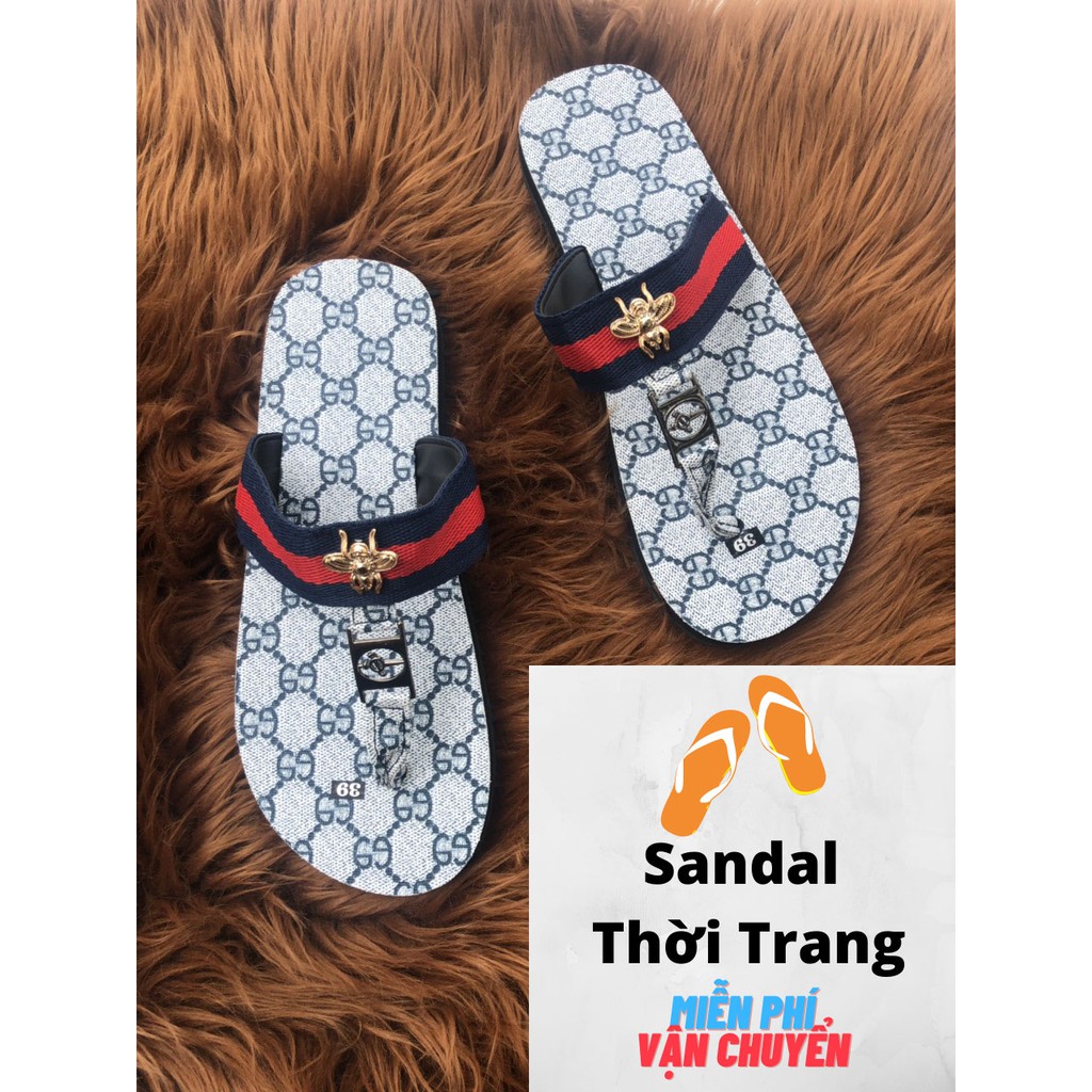 Dép nữ giá rẻ Sandal thời trang Dép nữ quai chữ T gắn ong sandal đồng nai