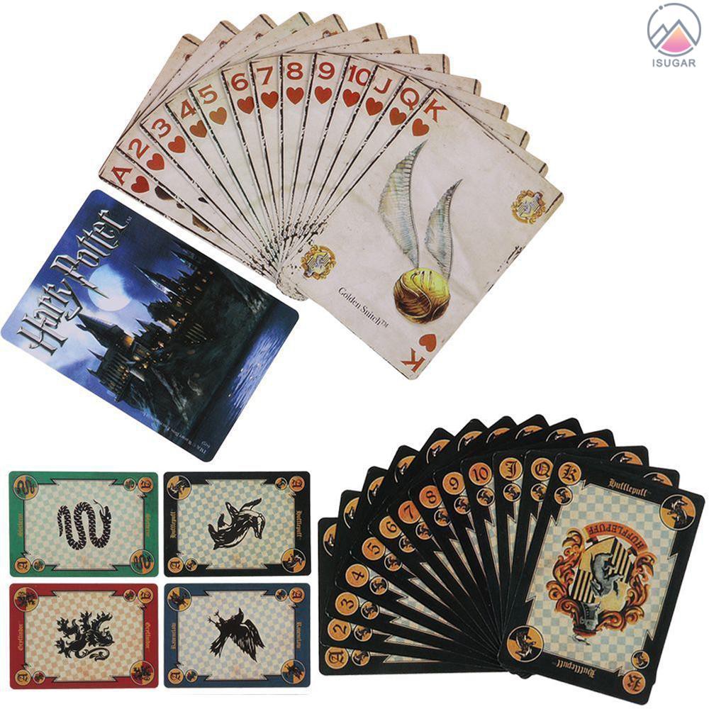 Playing Card Set Decks Box Table Desk Party Travel Game for Harry Potter Symbols / Hogwarts House Po